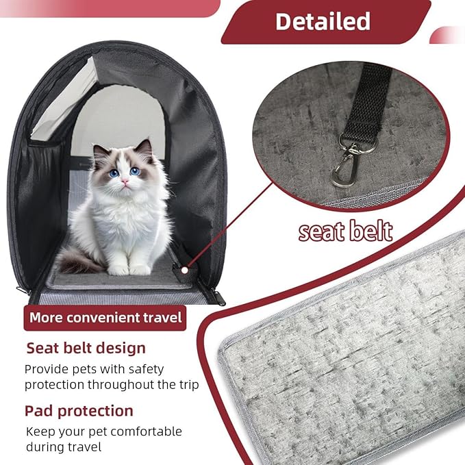 Pumpkin Helloween15 Pet Travel Carrier | Ventilated Comfortable Design with Safety Features | Ideal for Small to Medium Sized Pets Cats, Dogs etc