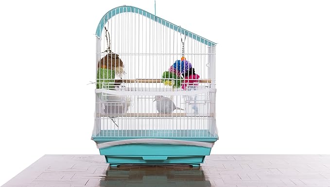 Prevue Pet Products 820W Mesh Bird Seed Catcher, White, Small/7"