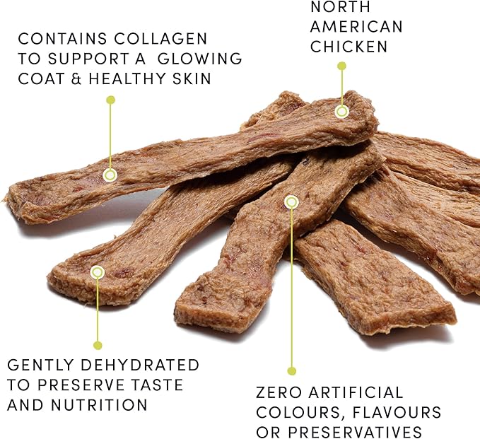 CRUMPS NATURAL Chicken Collagen Jerky 5.4oz, Dog Treats