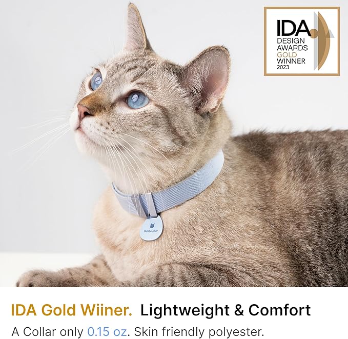 Safety Cat Collar Pro, Lightweight Elastic Release Non Breakaway Cat Collar Adjustable with Snap Fastener for Kitten All Small Large Cats,US IDA Gold Award (Midnight Black, S 5.9-11.8")