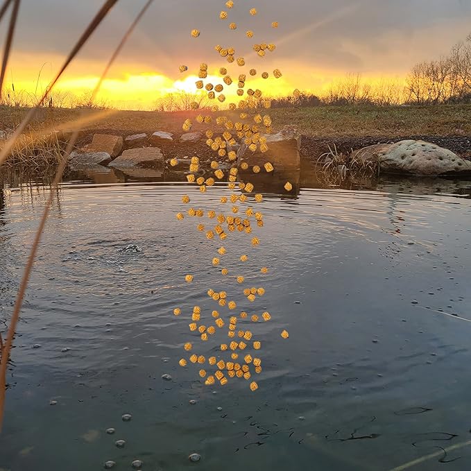 HALF OFF PONDS All Seasons Koi Fish Food - 30 lb Floating Pellets, 5mm Size - Goldfish Food for Ponds - 28% Protein with Wheat Germ & Vitamins - Ideal for Year-Round Feeding & Water Clarity