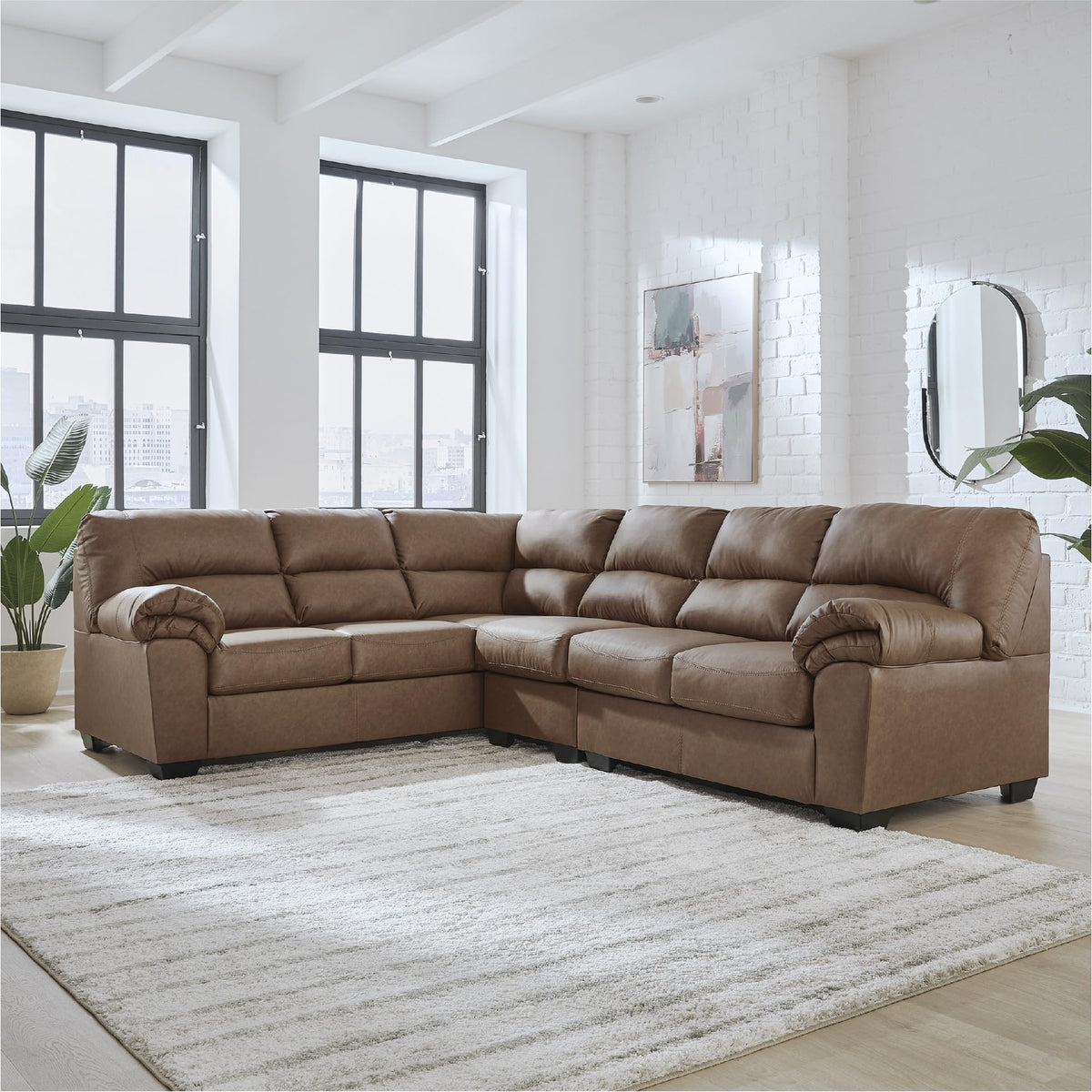Walker Point L Shaped Sectional Couch (3 Count)
