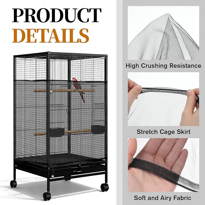 1 Pc Large Bird Cage Seed Cather