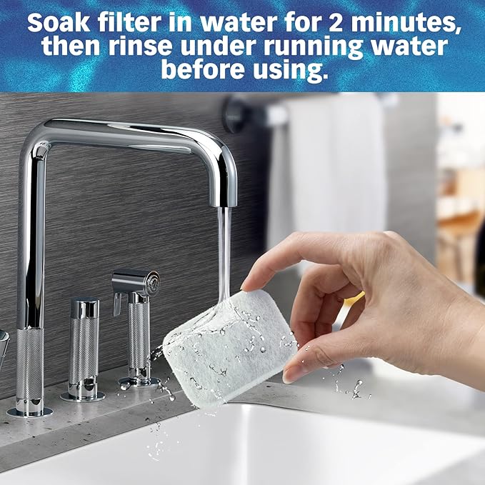 PET STANDARD Water Filters, Compatible with iPettie® Tritone Ceramic Fountain, Pack of 12
