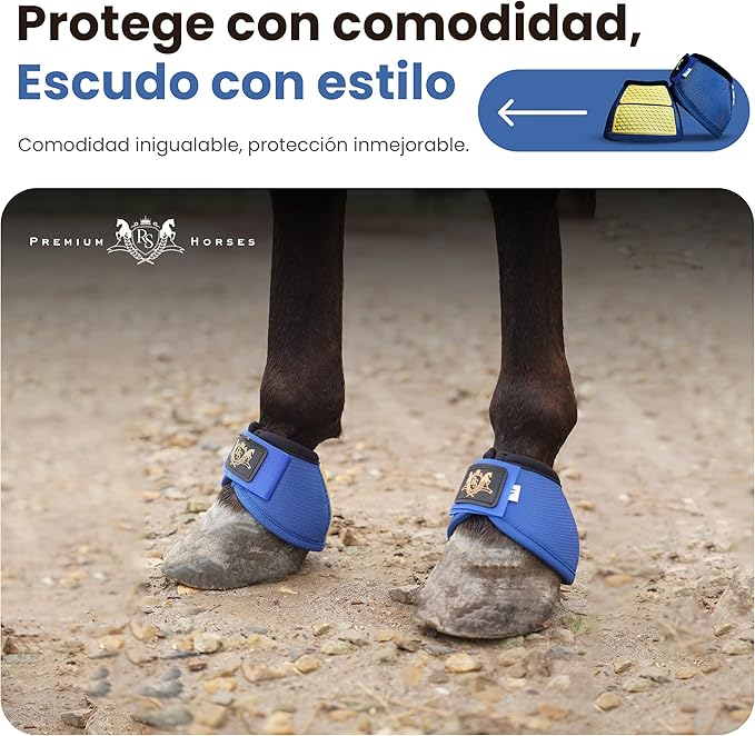 Bell Boots | Prevent Horses from Injury | Professional Bell Boots for Horses with Superb Protection, Durability, Comfort, Relaxable & Lightweight | Easily Remove mud & dust