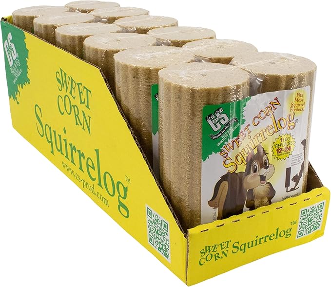 C&S Sweet Corn Squirrelog, 6-Pack Refill