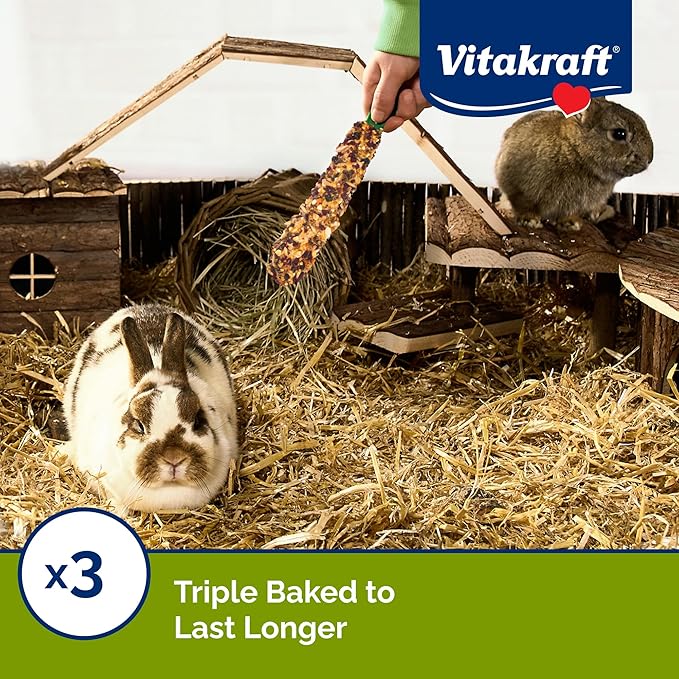 Vitakraft Rabbit Treat Stick - Apricot And Cherry - 3.5Oz