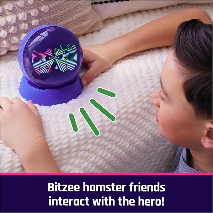 BITZEE, Hamster Ball Interactive Toy Hamster with Over 20 Hamsters Inside, Great for Easter Gifts, Digital Pet Rolls & Reacts to Touch