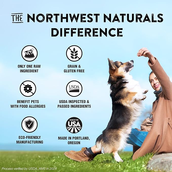 Northwest Naturals Raw Rewards Freeze-Dried Treats - Shrimp (1 oz) & Minnows (1 oz) Treats for Dogs & Cats - Healthy, 1 Ingredient, Human Grade Ingredients, All Natural