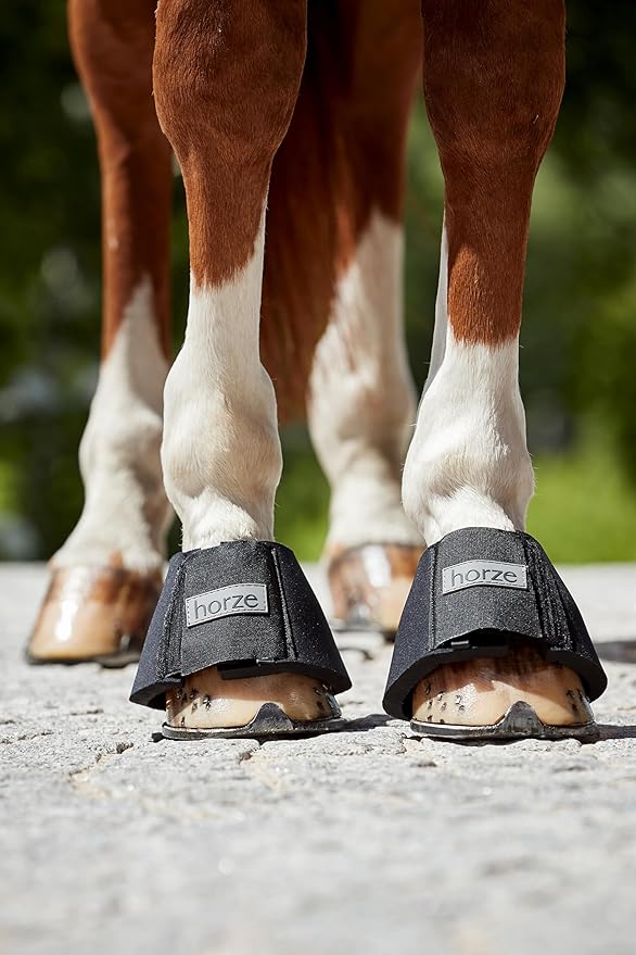 HORZE Pro Overreach Bell Boots for Horses | Neoprene Pair