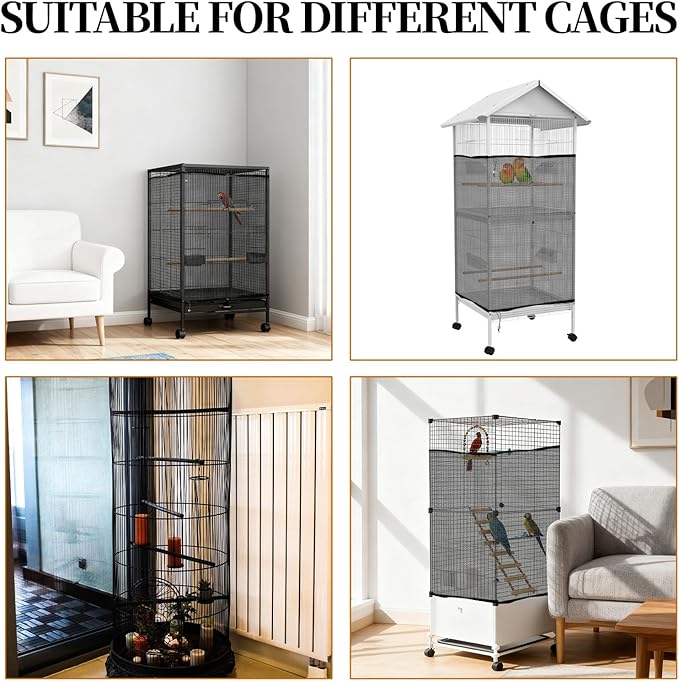 1 Pc Large Bird Cage Seed Cather