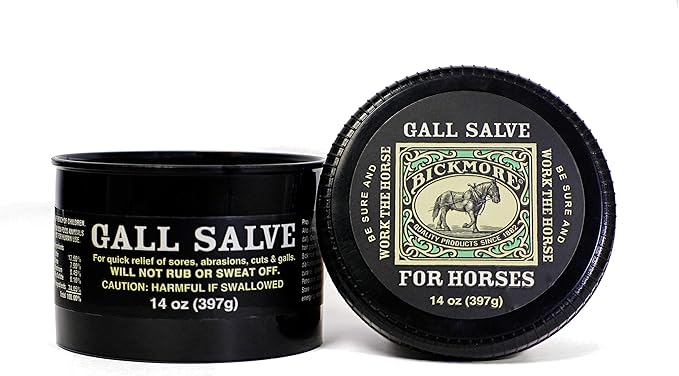 Bickmore Gall Salve Wound Cream For Horses 14oz - Quick Equine Relief of Sores, Abrasions, Cuts and Galls