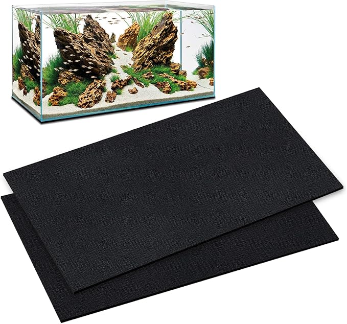 48x24 Inch Aquarium Leveling Mat - Neoprene Non-Slip Shockproof Fish Tank Pad, 0.2" Thick Waterproof Tank Base Cushion for Uneven Surfaces, Cut-to-Size Floor & Desktop Protector