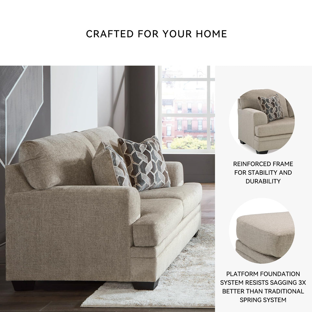 67 in Loveseat Sofa