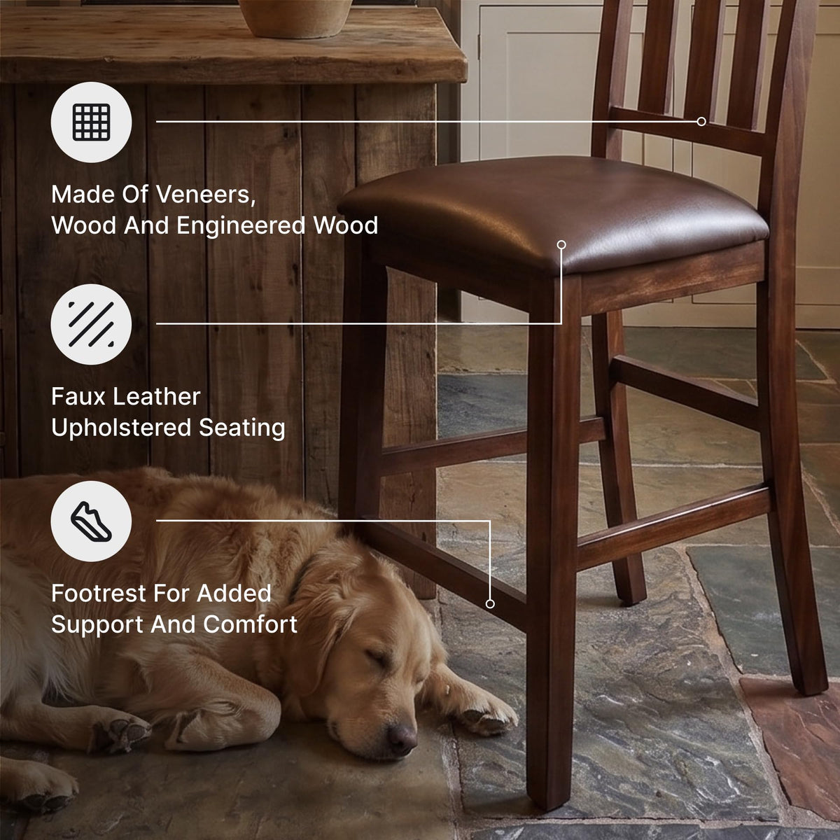 Haddigan Counter Height Bar Stool (2 Count)