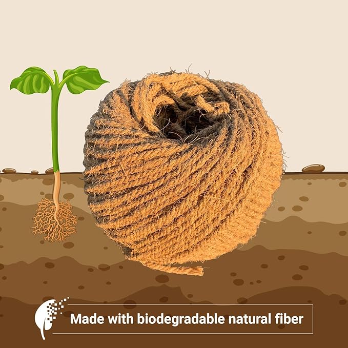 Sisal Rope Twine 1/4 inch x 500 ft - Bulk Wholesale - Similar to Home Depot, Walmart, Lowes by Sandbaggy (5 Rolls)