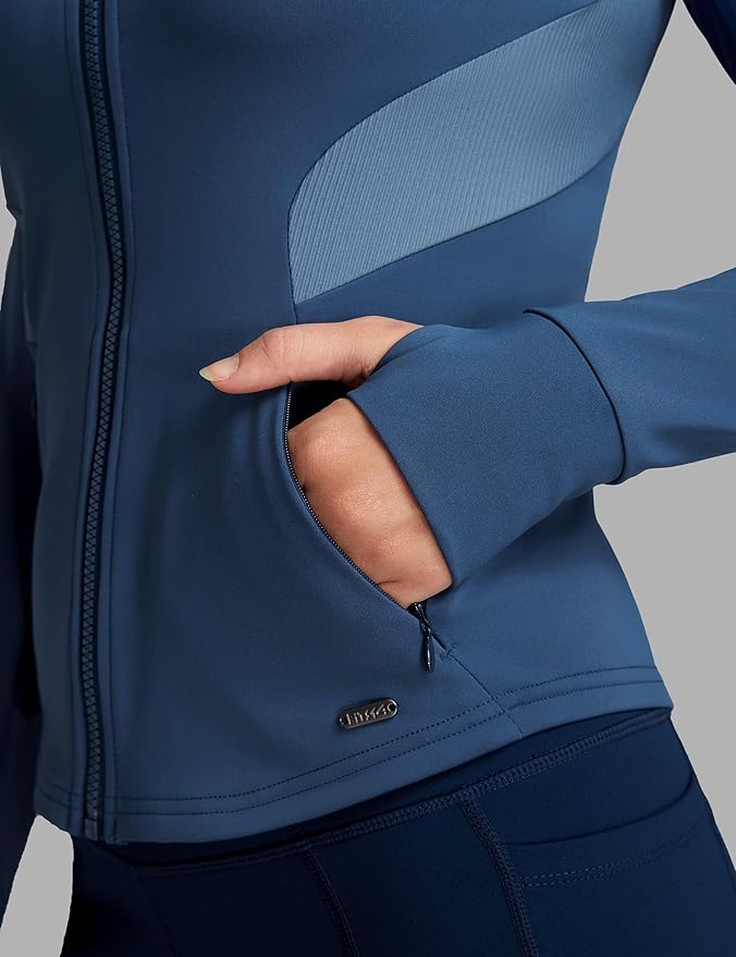 FitsT4 Sports Womens Equestrian Riding Shirts Long Sleeve Fleece Lined Horse Full-Zip Winter Thermal Jackets