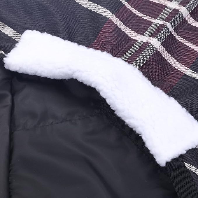 600 Denier Ripstop Mini Horse Blanket - 0g Fill Lightweight, Waterproof Breathable Miniature Pony/Donkey Turnout Rain Sheet Redplaid 42