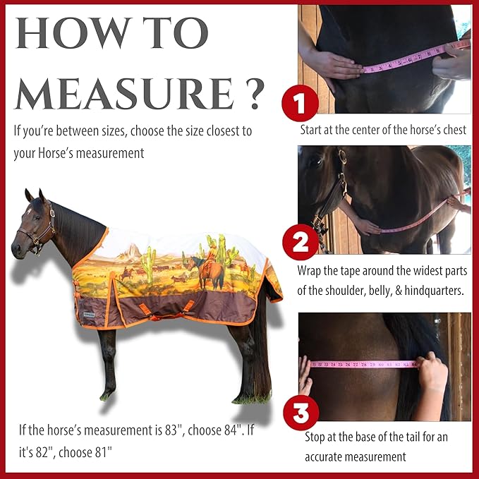 Jeffers Expression 1200 Denier Standard Neck Turnout Sheet, Cattle Drive, 75"- Waterproof, Breathable Horse Sheet with 0g Polyfill, No Insulation, Ideal Protection for Wind & Rain, Lightweight