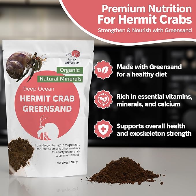 Snout and Shell Hermit Crab Food Bundle (Farm and Meadow, Fruity Breakfast Blend, Crabby Bug Blend, Greensand)