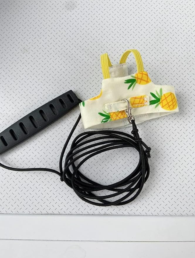 Bird Flight Harness Vest, Parrot Suit with Leash for Cockatiels Conures Budgies, Flying Clothes Rope and Handle Outdoor Activities Training