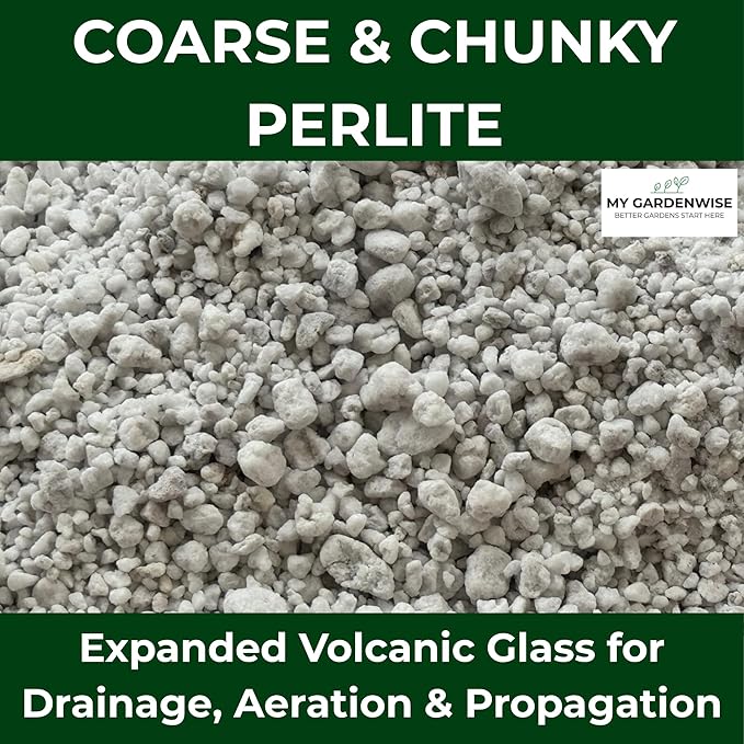 Perlite for Plants, Coarse and Chunky Horticultural Perlite, Organic Perlite for Gardening Indoor & Outdoor, Perlite Bulk Bag, Made in USA (20 quarts)