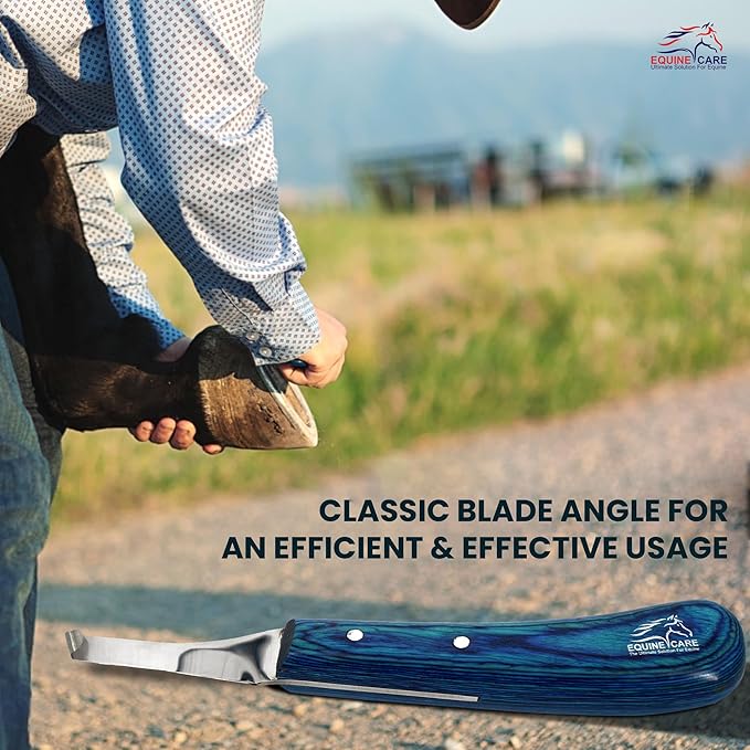 Equine Care Right-Handed Hoof Knife – Professional Farrier Knife & Hoof Trimmer Tool | Ultra-Sharp J2 Stainless Steel Blade, Ergonomic Handle for Horse Hoof Trimming, Cleaning & Farrier Supplies