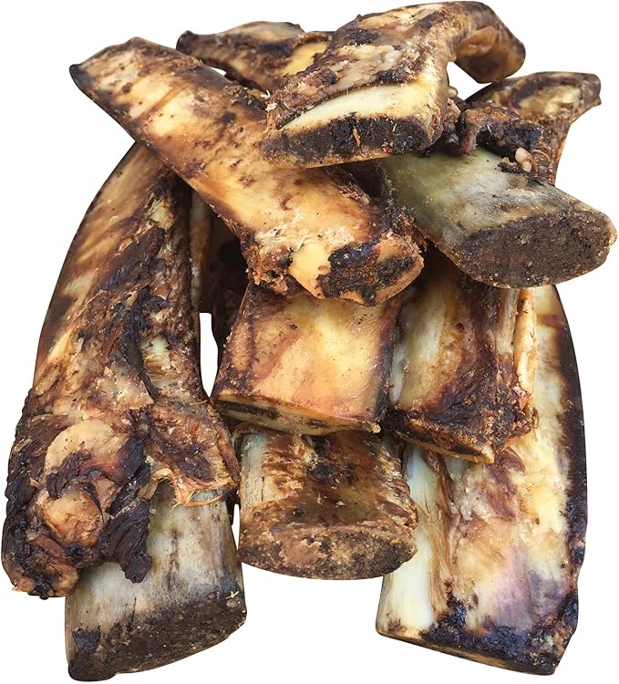 K9 Connoisseur Beef Marrow Rib Dog Bones Long Lasting 8 to 10 Inch Long - USA Made Single Ingredient for Medium Dogs Upto 50 Pounds - 8 Pack