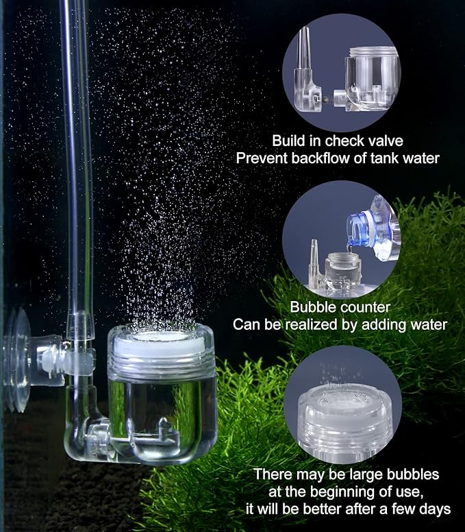 G211 Aquarium DIY CO2 Generator System Kit with Needle Valve & CO2 Diffuser