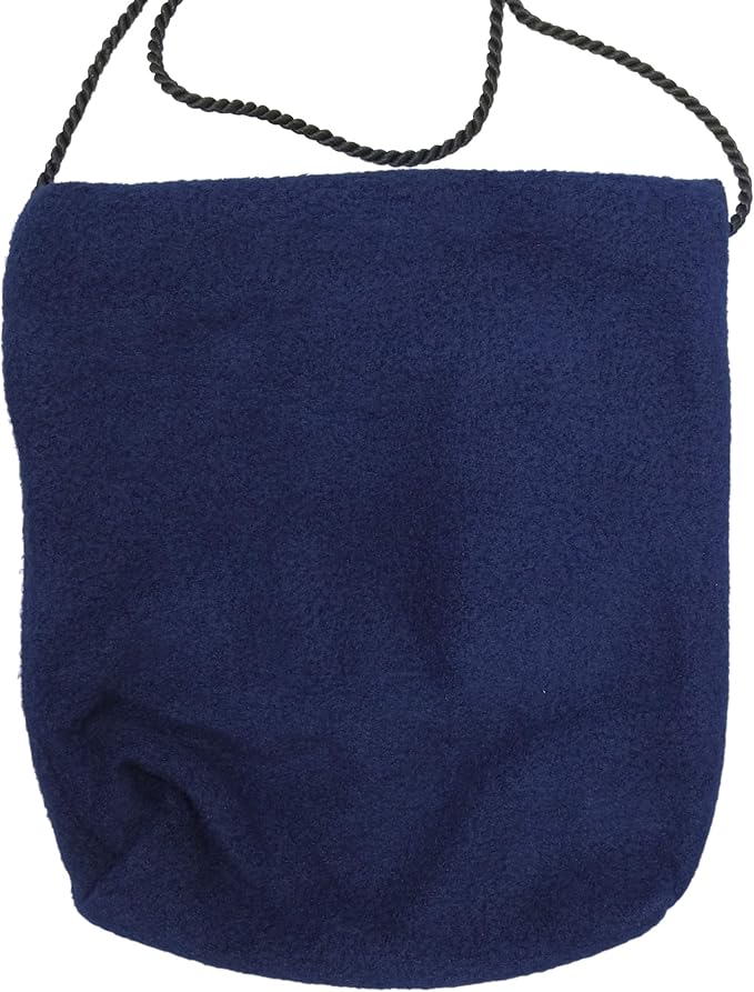 Bonding Carrier Pouch - Premium Bonding Pouch for Sugar Gliders & Other Small Pets - Durable Cozy Fleece Material, Mesh Screen, Silk Rope, & Zipper, Pet Sleeping Bag, Navy Blue