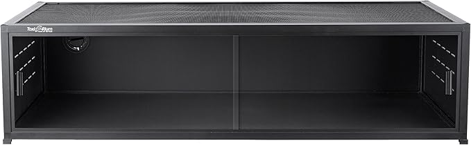 Versatile PVC Reptile Cabinet with Acrylic/PVC Door Options - Large Reptile Terrarium 48x24x12 inch Ideal for Snake Cage or Multi-Functional Enclosure (12-Inches Height)
