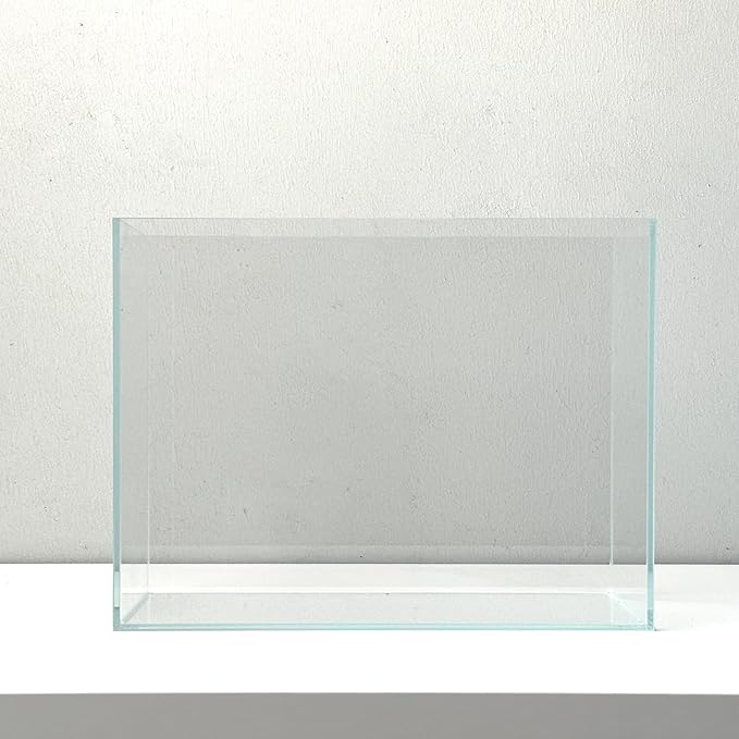 Nano Aquarium kit, Small Betta Fish Aquarium, 2.2 Gallon Rimless Glass Fish Tank with Filter, Light, and Aquascaping Decorations (Transparent, Complete)