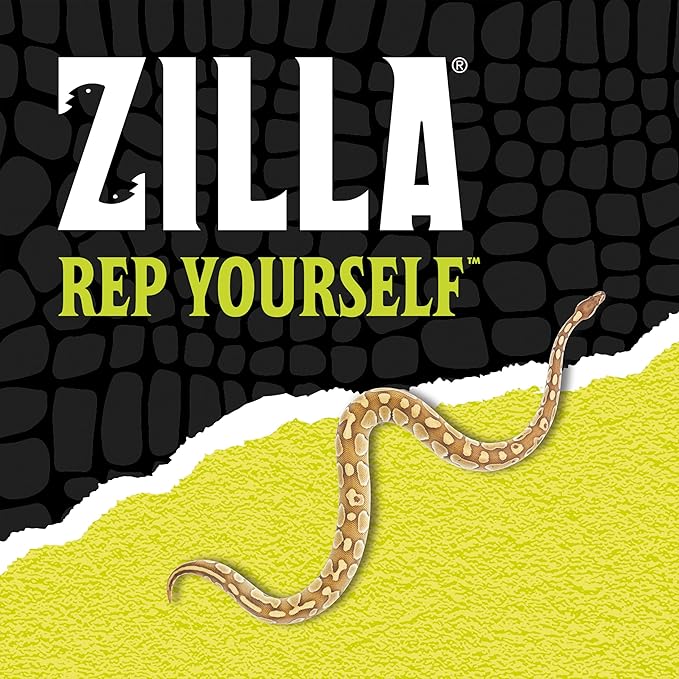 Zilla Reptile Comfort Bedding, Burrowing Reptile Paper Bedding for Skinks and Snakes, 24.6 Liters