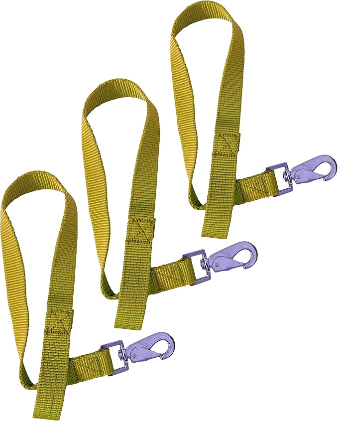 Majestic Ally Pack of 3 Horse Bucket Strap Hangers – Practical and Easy Design for Indoor or Outdoor Use -Set of 3,-1"x22"