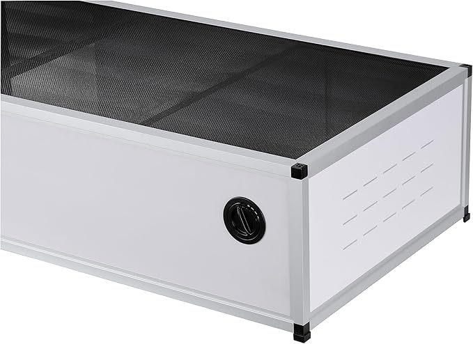 Versatile PVC Reptile Cabinet with Acrylic/PVC Door Options - Large Reptile Terrarium 48 * 24 * 12 inch Ideal for Snake Cage or Multi-Functional Enclosure (12-Inches Height)