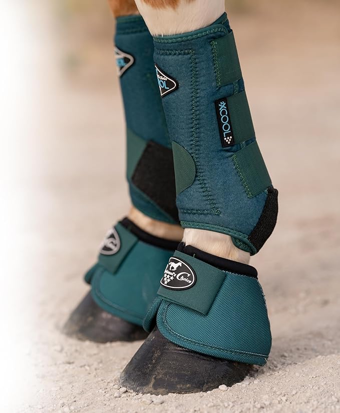 Professional's Choice 2XCOOL Sports Medicine Horse Boots | Protective & Breathable Design for Ultimate Comfort, Durability & Cooling in Active Horses | 2 Pack