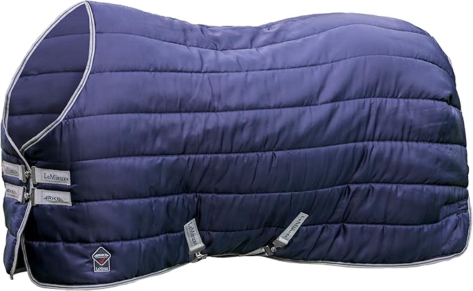 LeMieux Arika Stable-Tek 100g Blanket - Diamond Ripstop Outer - Breathable and Stain Repellent - Navy - 69"
