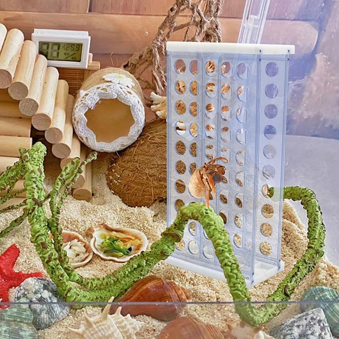 Hermit Crab Accessories, Transparent Plastic Climbing Wall Toys, Aquarium Tank Accessories, Hermit Crab Climbing Toys