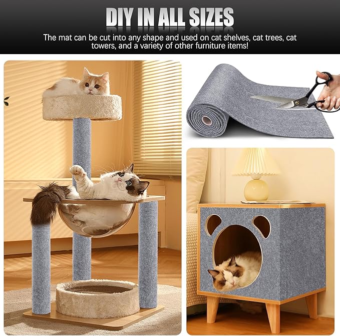 cat Scratch pad Herding Ball (Gray)