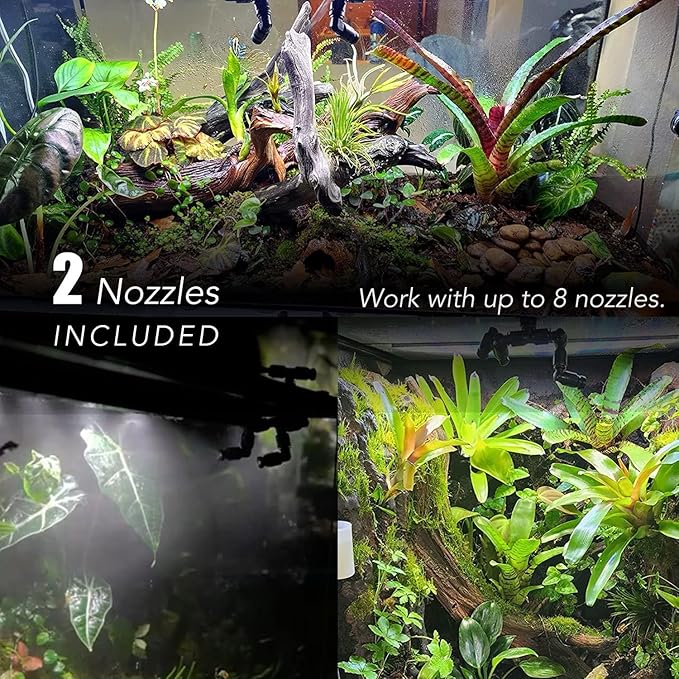MrReptile Reptile Mister, Automatic Mister for Reptiles Terrarium Tank, Reptile Misting System for Chameleon Frog Turtle Vivarium Paludarium