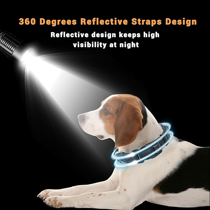 2 Pack Reflective Dog Collar with Safety Locking Buckle, Adjustable Soft Breathable Comfortable Nylon Pet Collar for Small, Medium and Large Dogs, Black, M