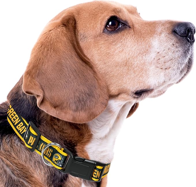 NFL PET Collar Green Bay Packers Dog Collar, X-Large Football Team Collar for Dogs & Cats. A Shiny & Colorful Cat Collar & Dog Collar Licensed by The NFL