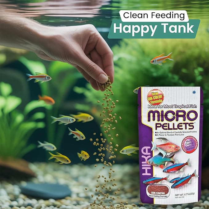 Micro Pallets Fish Food 0.77 oz (Pack of 3) Including Trinity Treats Microfiber Cleaning Cloth(Micro Pallets Fish Food)