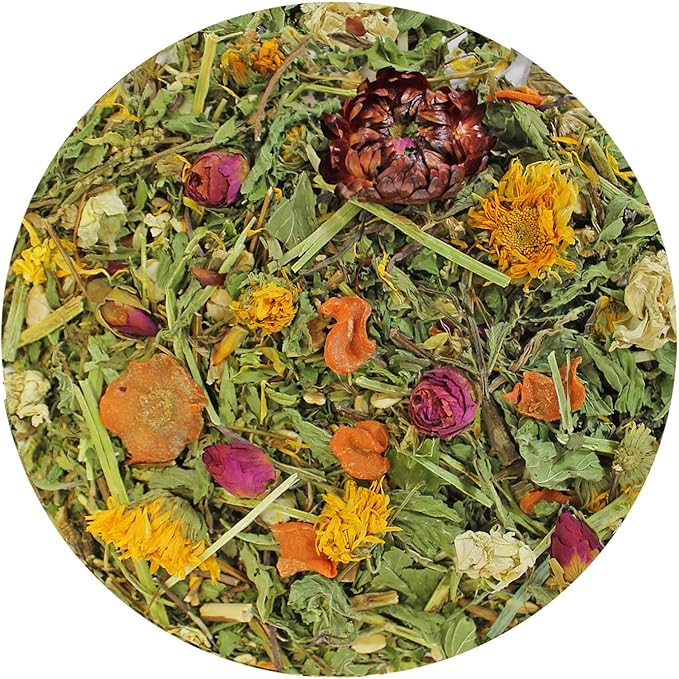 Exotic Nutrition Pasture Plus+ Salad Essentials - Healthy Natural High-Fiber Dried Flower & Herb Treat - Guinea Pigs, Rabbits, Chinchillas, Prairie Dogs, Degus, Hamsters, Gerbils & Other Small Pets