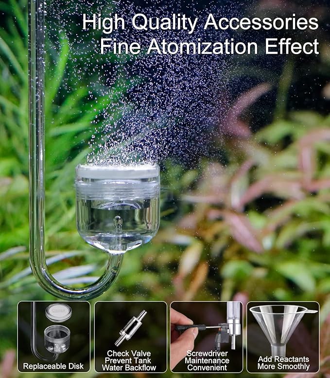 4L Aquarium CO2 Generator Complete kit with 600g +600g raw Materials,G802S