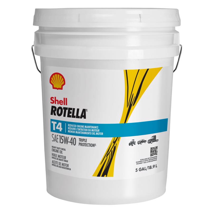 Shell Rotella 15W-40 Diesel Heavy Duty Engine Oil 5 gal 550045128 1 pk