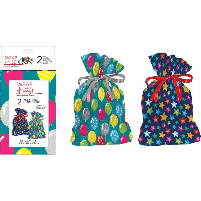 Paper Images Assorted All Occasion Drawstring Gift Bag