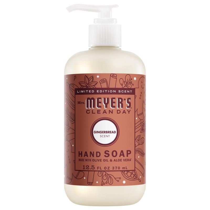 Mrs. Meyer's Clean Day Gingerbread Scent Liquid Soap 12.5 oz 12013, Pack of 6