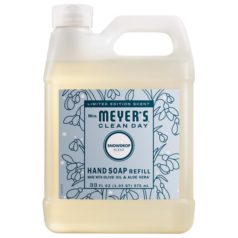 Mrs. Meyer's Clean Day Snowdrop Scent Hand Cleaner Refill 33 fl. oz. 12021