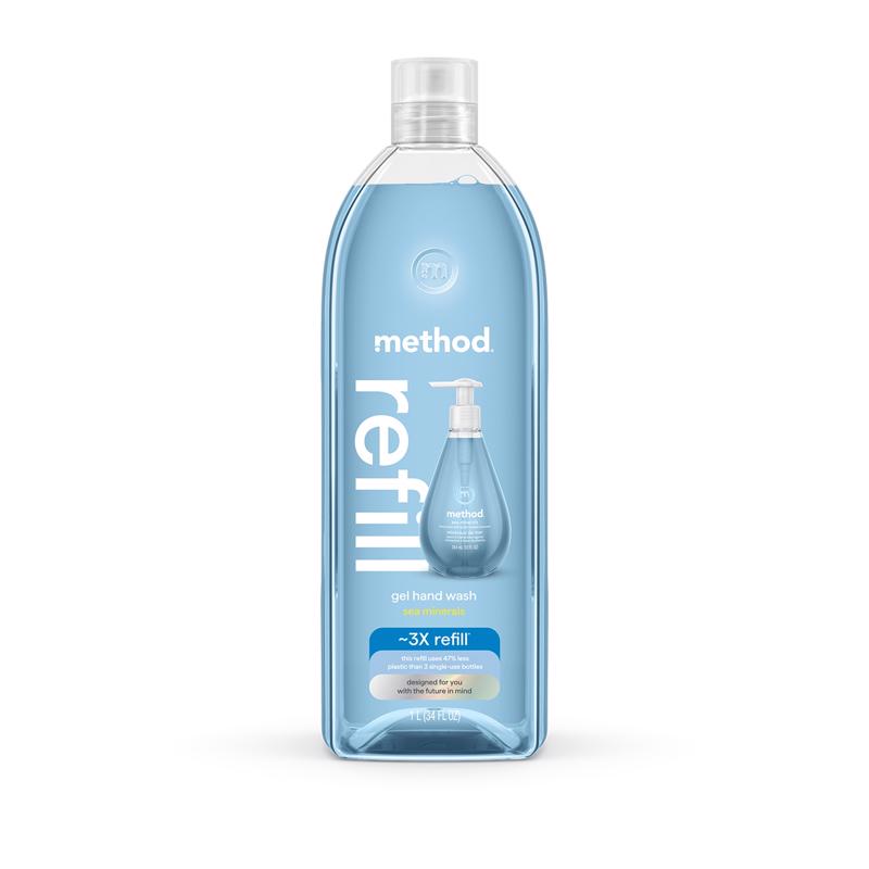 Method Sea Minerals Scent Gel Hand Wash 34 oz 11016, Pack of 4